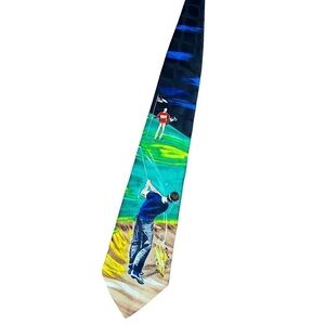 VTG American Sports Tie “Bunker” Golf Necktie Men’s Accessories OS
